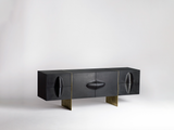 Load image into Gallery viewer, BRIAN THOREEN RUBBER CREDENZA L72&quot; x D18&quot; x H26&quot;
