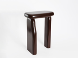 Load image into Gallery viewer, DESTROYERS BUILDERS WINDOWS OF BO BARDI RED LACQUERED SIDE TABLE L13.5 x D8&quot; x H 17.5&quot;
