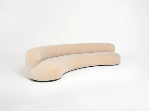 PIERRE AUGUSTIN ROSE CURVED SOFA