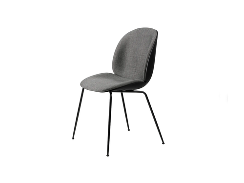 GUBI BEETLE DINING CHAIR / FRONT UPHOLSTERED / METAL BASE W22" x D22.8" x H34.3" x SH18.5"