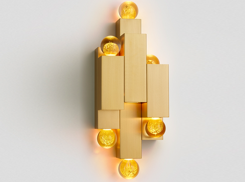 ARTICOLO ORO STACKED WALL SCONCE H24.27" x D6.14" x W8.66"
