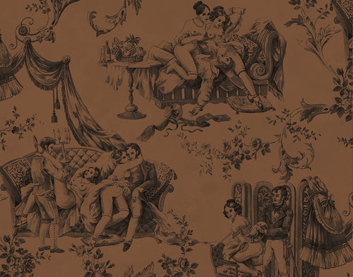 PASCALE RISBOURG EROTIC TOILE DE JOUY WALLPAPER