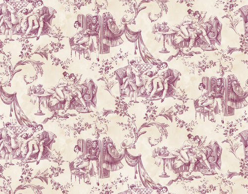 PASCALE RISBOURG EROTIC TOILE DE JOUY WALLPAPER