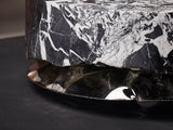 Load image into Gallery viewer, BEN STORMS IN HALE ROUND COFFEE TABLE STAINLESS STEEL/GRAND ANTIQUE MARBLE Ø23.6” x H13.8
