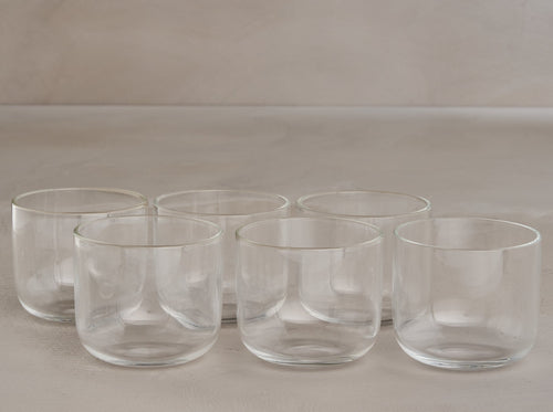 WHEN OBJECTS WORK VINCENT VAN DUYSEN WINE GLASSES / CLEAR set of 6 Ø3.25" x H3" **