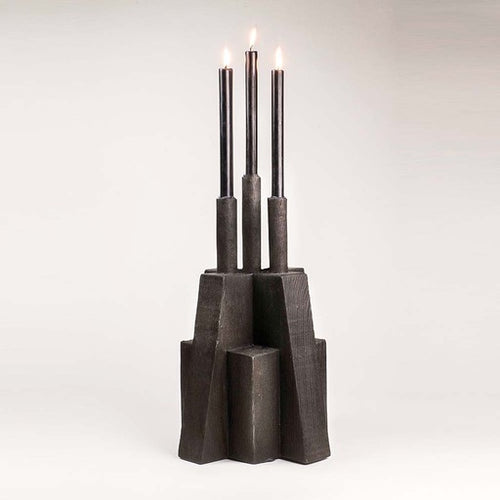 ARNO DECLERCQ BUNKER CANDLE HOLDER H19.7” x W12.6"