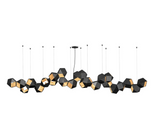 Load image into Gallery viewer, GABRIEL SCOTT WELLES STEEL LONG CHANDELIER
