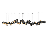 Load image into Gallery viewer, GABRIEL SCOTT WELLES STEEL LONG CHANDELIER
