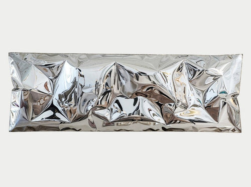 BEN STORMS IN HALE WALL PIECE XL POLISHED STAINLESS STEEL L157.5" x H55.1"