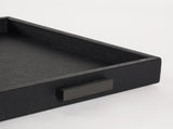 Load image into Gallery viewer, GIOBAGNARA SQUARE DECO TRAY / BLACK L14” x D14” x H1.5”
