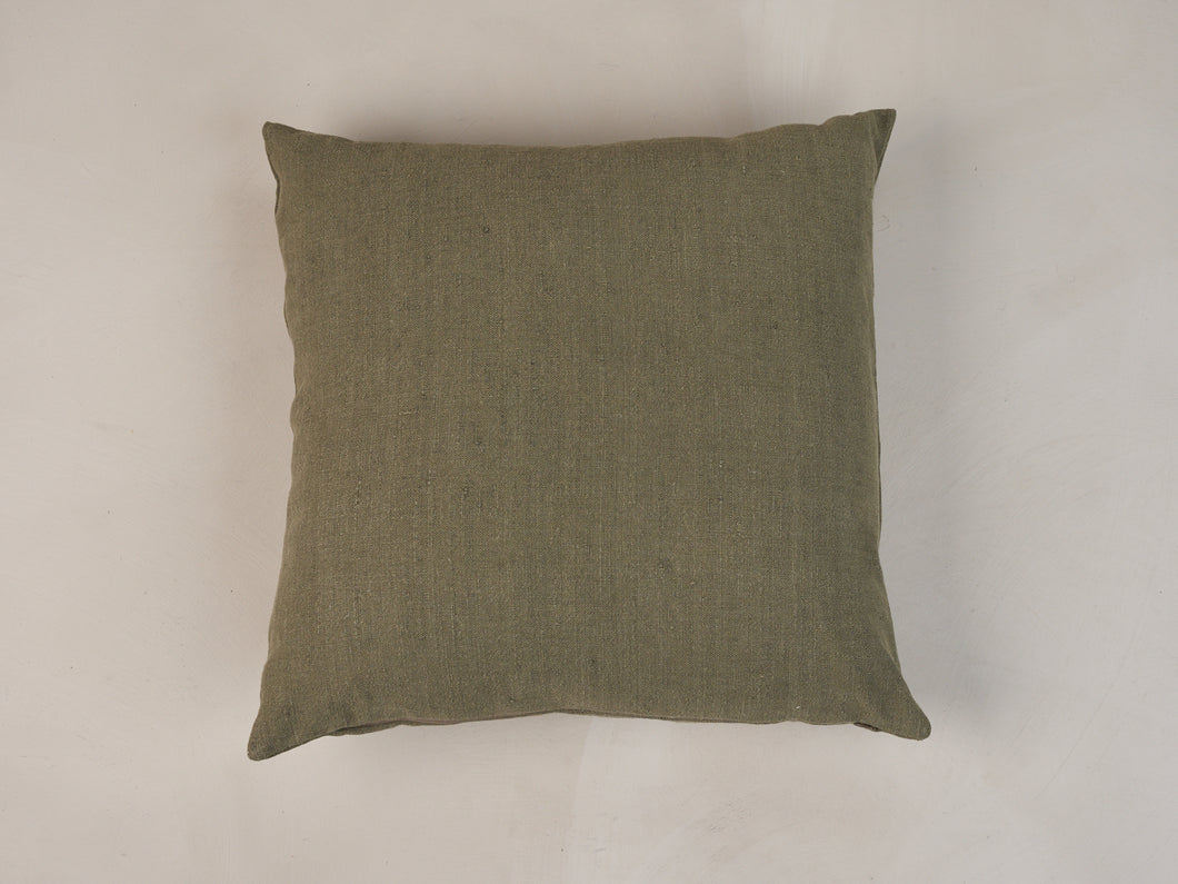 ISABELLE YAMAMOTO DYED HEMP CUSHIONS / OLIVE