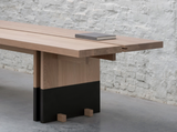 Load image into Gallery viewer, KERSTENS RIFT DINING TABLE / WOOD + METAL
