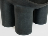 Load image into Gallery viewer, FAYE TOOGOOD ROLY-POLY CHAIR / CHARCOAL H24” x D23.2” x W33. 5” x SH13&quot;
