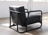 Load image into Gallery viewer, MANDY GRAHAM ALFRED CHAIR / BLACK W33.75&quot; x D38&quot; x H30.5&quot;
