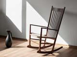 Load image into Gallery viewer, FREDERICIA HANS WEGNER J16 ROCKING CHAIR W24.8&quot; x D36.61&quot; x H42.13&quot; x SH16.54&quot;
