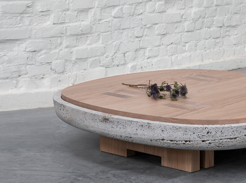 KERSTENS RIFT COFFEE TABLE / STONE