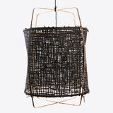Load image into Gallery viewer, AY ILLUMINATE Z1 BAMBOO/PAPER BLACK PENDANT Ø26.5 H39.5”
